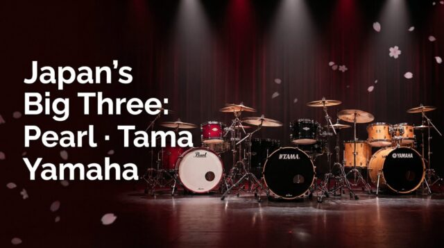 Pearl Tama Yamaha Japanese drum manufacturers